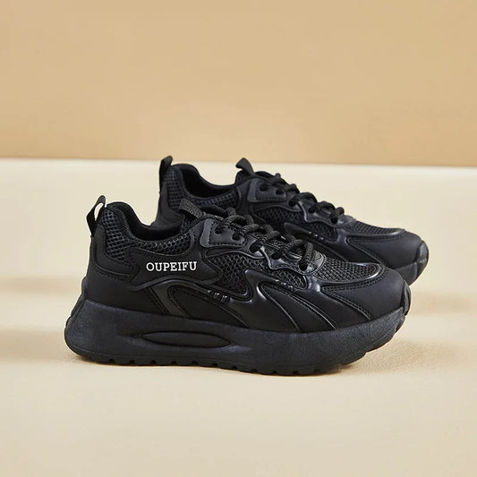 Women Casual Shoes Fashion Lace Up Breathable Walking Mesh Platform Shoes Sneakers Women Gym Vulcanized Shoes Female Footwear