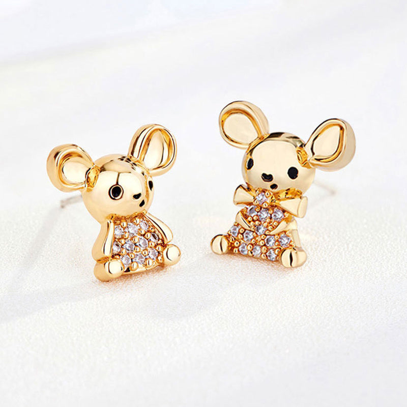S925 silver pin earrings