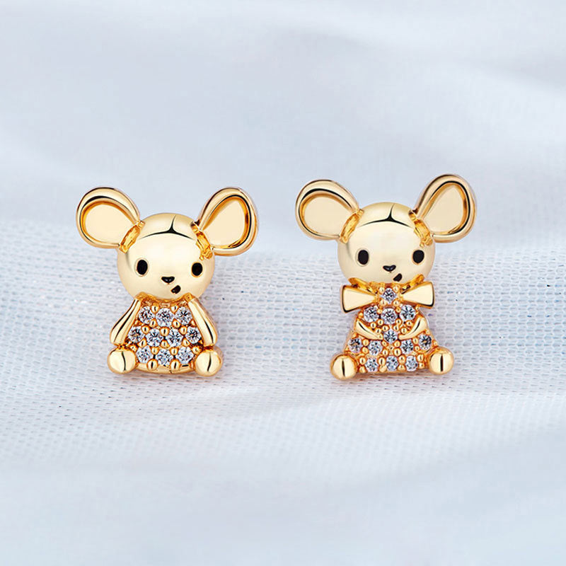 S925 silver pin earrings