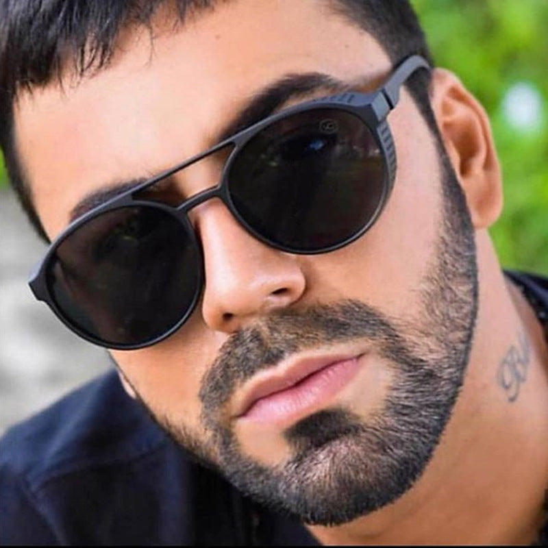 Klassieke Punk Zonnebril Mannen Merk Designer Zonnebril Mannen Vintage Zonnebril Voor Mannen Punk Oculos De Sol Gafas UV400
