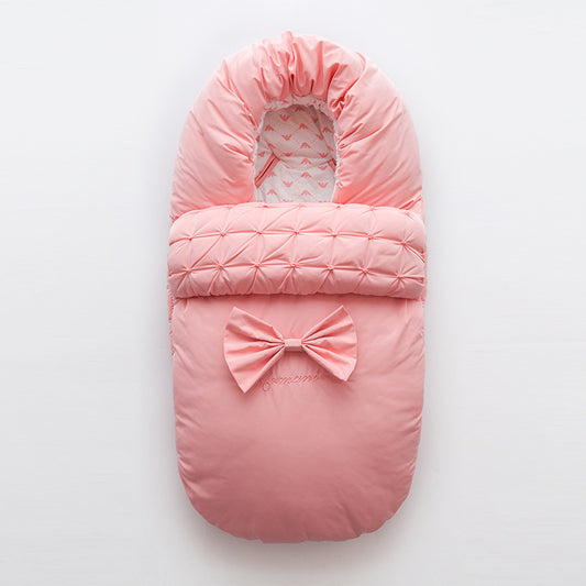 Premium Nouveau Bebe Sac De Couchage Nouveau-nes Sacs De Nuit Couverture Enveloppe Arc Bebe Exterieur Enfant En Bas Age Hiver Chaud Emmailloter Poussette Enveloppement