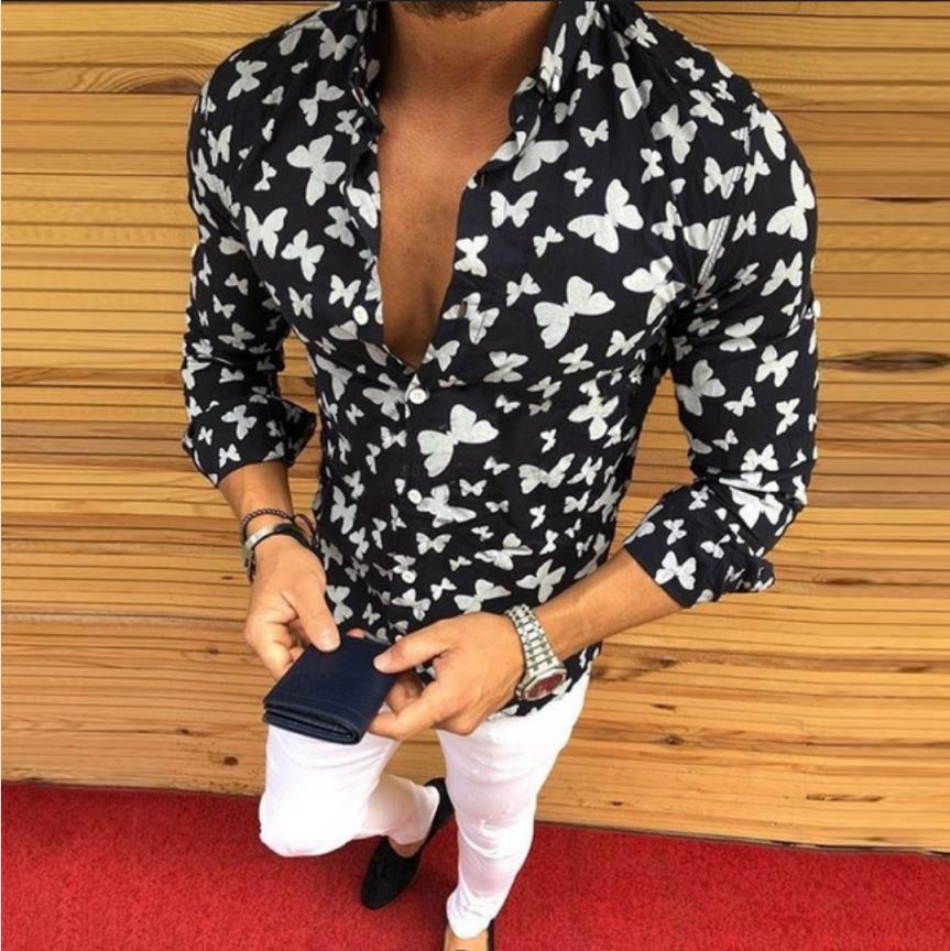 Butterfly print shirt