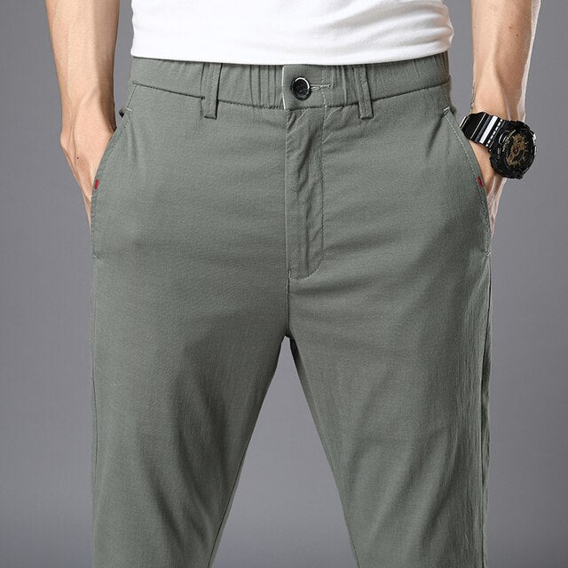 Men's Slim Fit Cotton Pants men