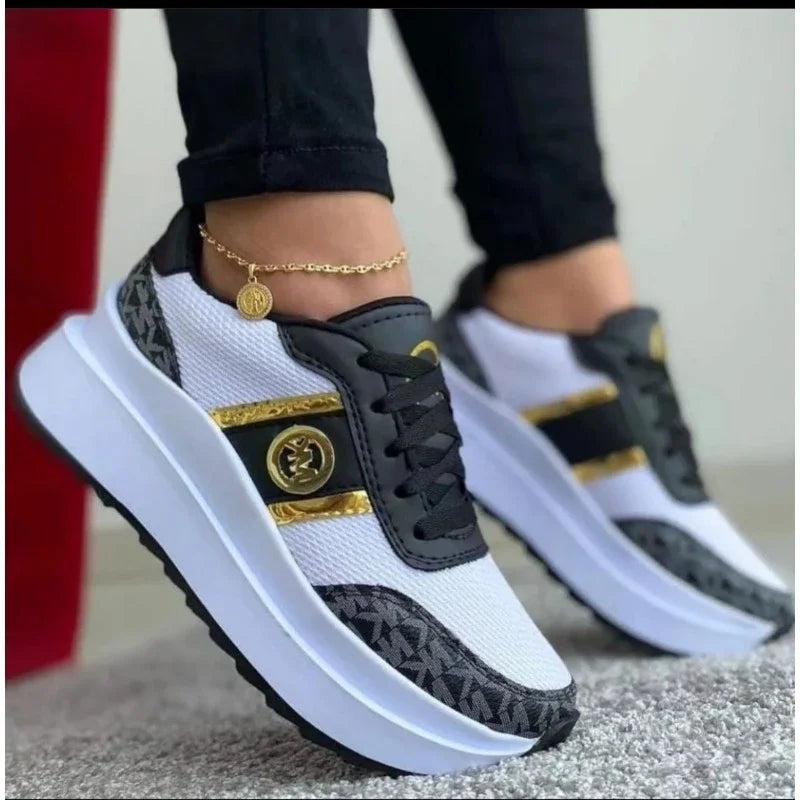 Women's Sneakers Lace-Up Flats
