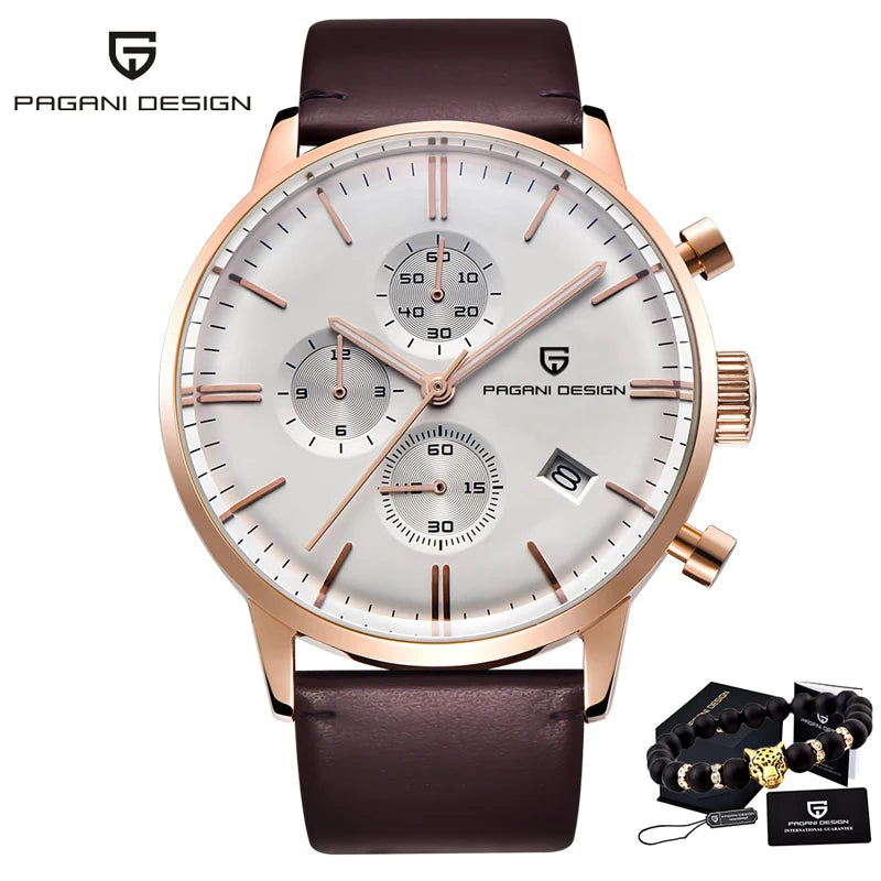 2024 New PAGANI DESIGN Brand Luxury Watches For Men Automatic Date Watch Waterproof Chronograph VK67 Movement Relogio Masculino