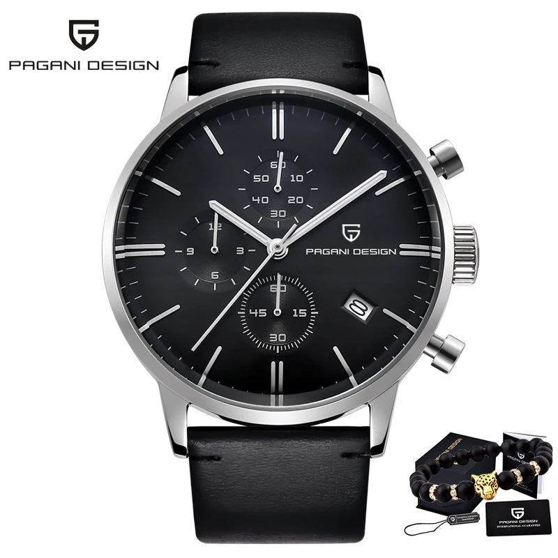 2024 New PAGANI DESIGN Brand Luxury Watches For Men Automatic Date Watch Waterproof Chronograph VK67 Movement Relogio Masculino