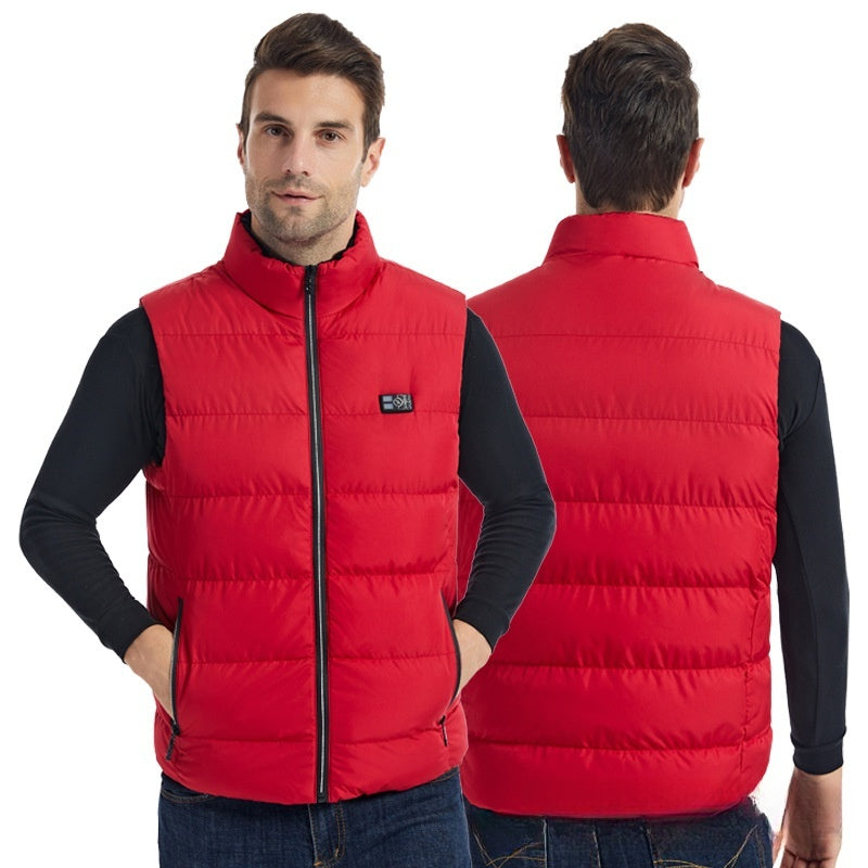 Electric heating vest, charging and keeping warm