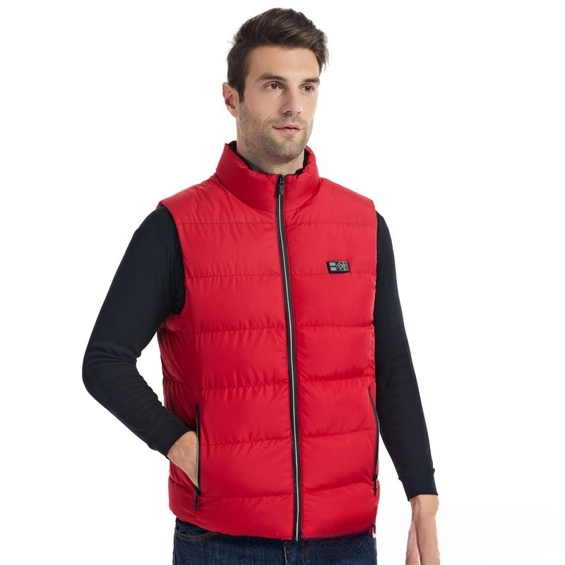 Electric heating vest, charging and keeping warm