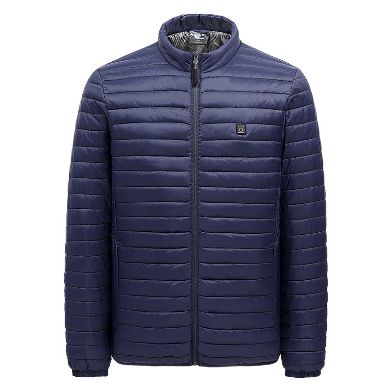 Intelligent heating cotton jacket USB charging unisex