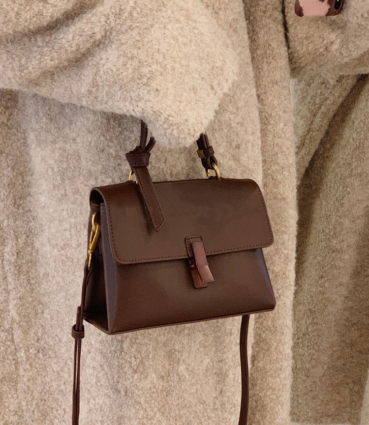 bag mahogany retro women's bag