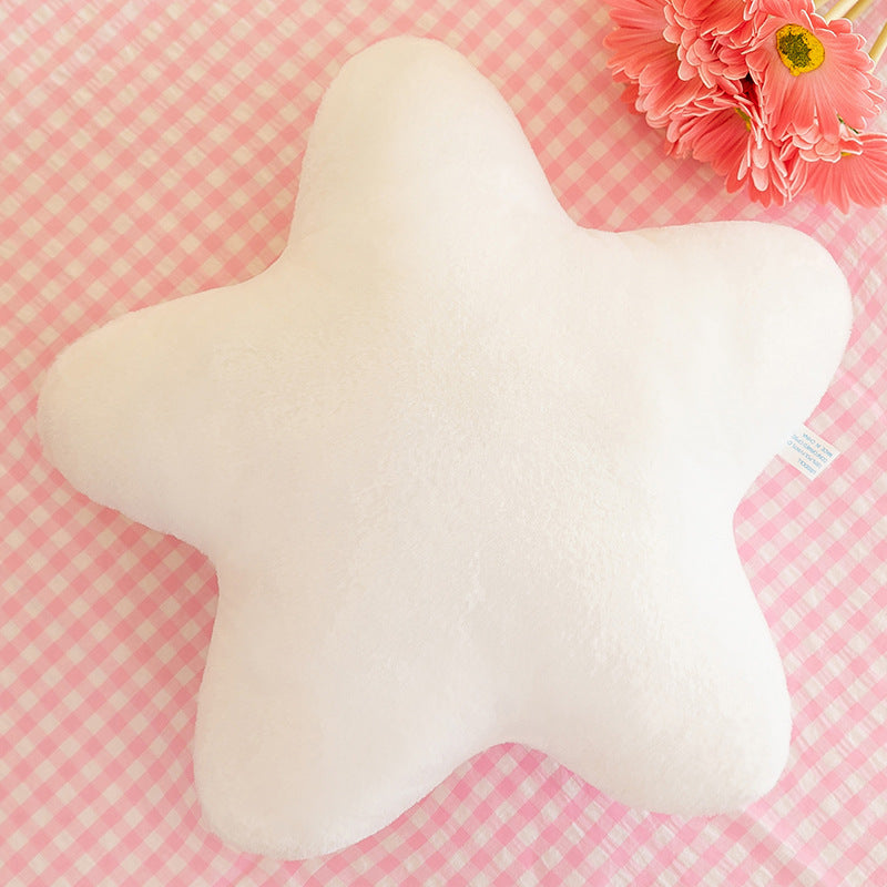 Star Pillow, Decorative Throw Pillows For Bed Couch, 15in Star Shaped Pillow Plush Floor Cushions Room Decor Pillow With Soft Faux Rabbit Fur For Sofa Bedroom Living Room
