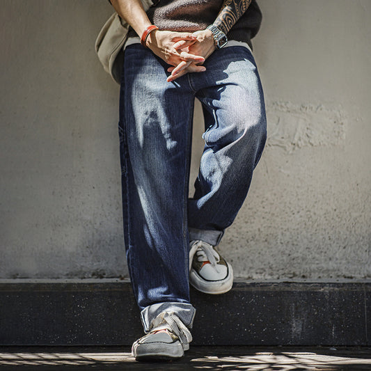 Madden Workwear American Retro White Logging Jeans