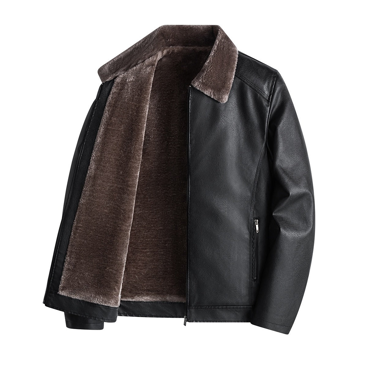 velvet leather jacket for men