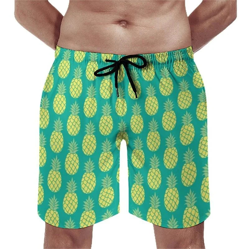 Harajuku Summer New 3D Printed Tropical Fruit Pineapple Beach Shorts For Men Children Fashion Pants Homber Funny Swimming Shorts