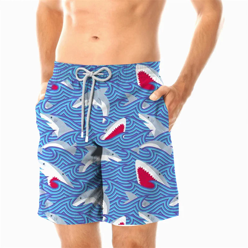 2024 Beach Shorts Pants Swimsuit Tropical Summer Casual Mens Swim Trunks 3D Print Board Shorts Cool Ice Shorts Ropa Hombre Pants