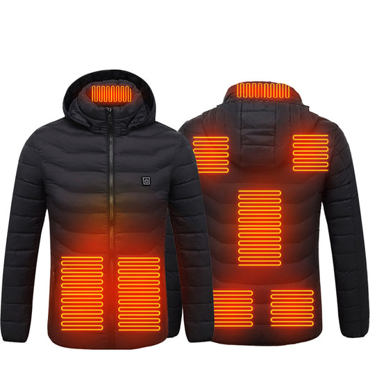 Intelligent Heating Clothes Winter 8 Areas Jacket Men