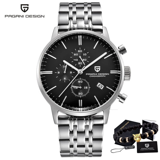 2024 New PAGANI DESIGN Brand Luxury Watches For Men Automatic Date Watch Waterproof Chronograph VK67 Movement Relogio Masculino