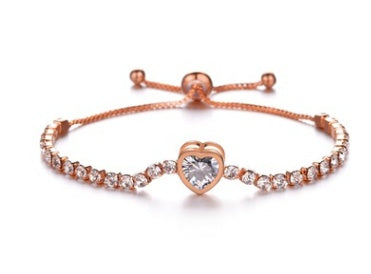 Accessories, draw bracelet, sleek minimalist inlaid zircon bracelet