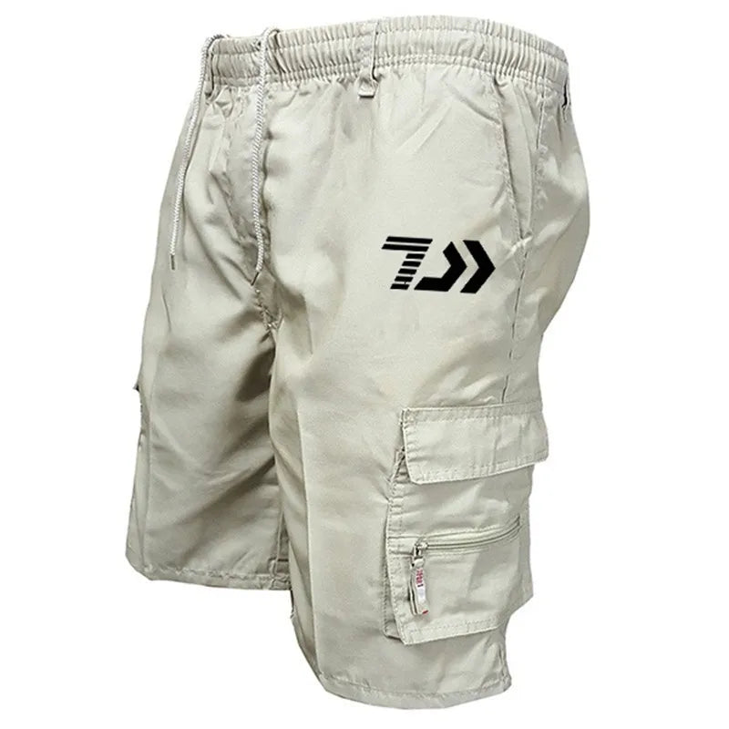 Summer Shorts Casual Beach Shorts Loose Cargo Shorts and Hiking Shorts Overalls Men's Bottoms Drawstring Trousers