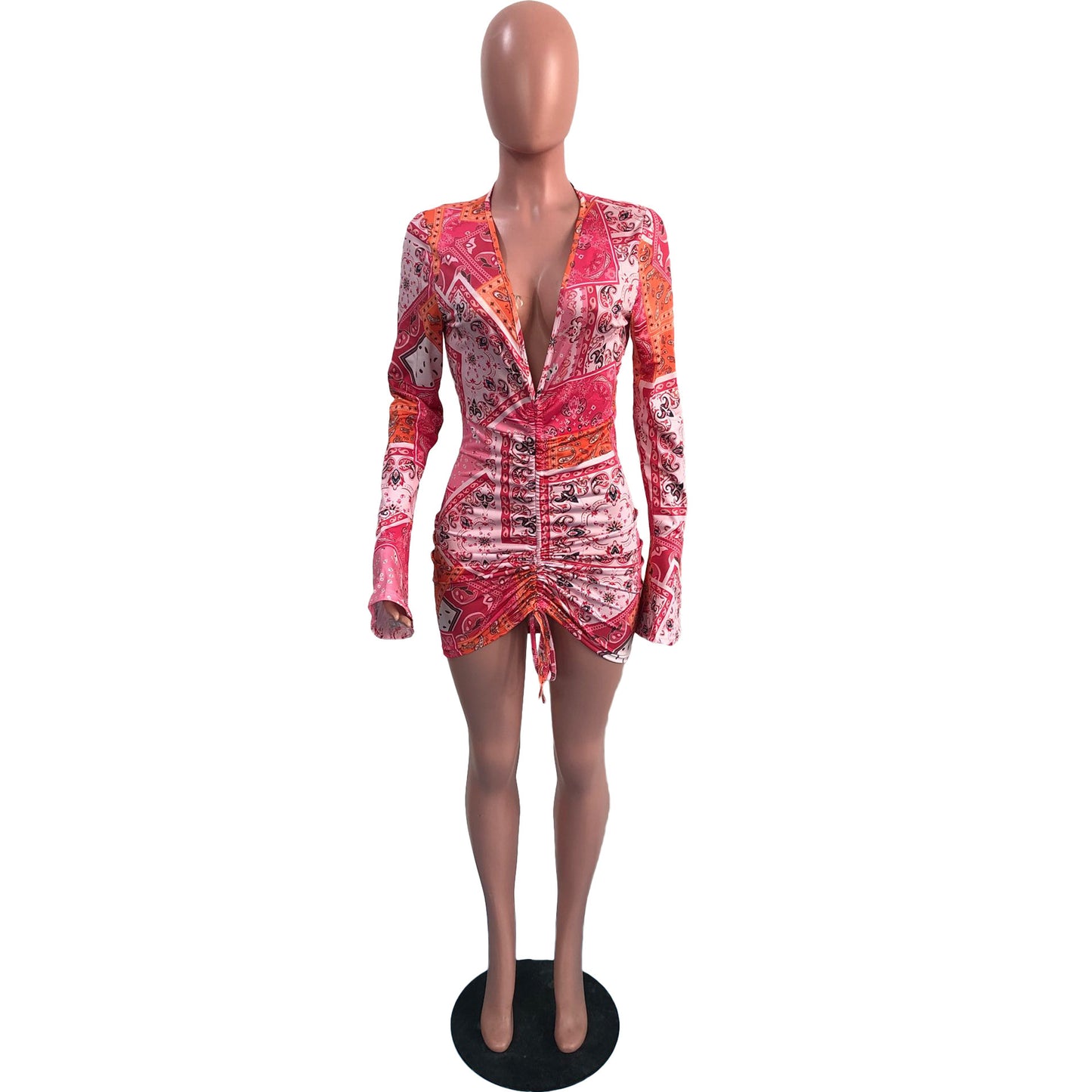 New Women's fashion sexy Dress Print Nightclub skirt