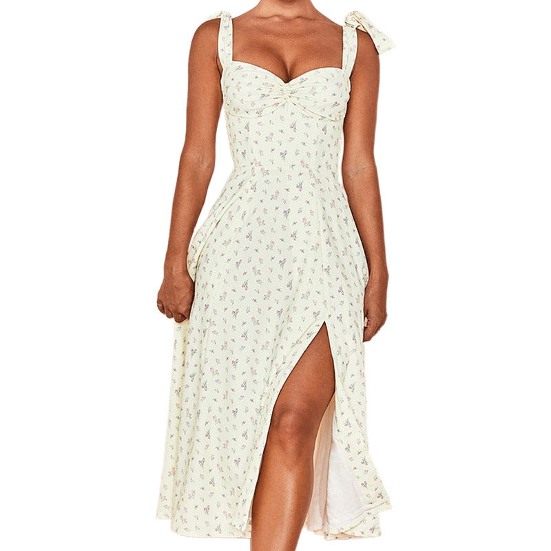 New Sexy Sling Sleeveless Split Dress