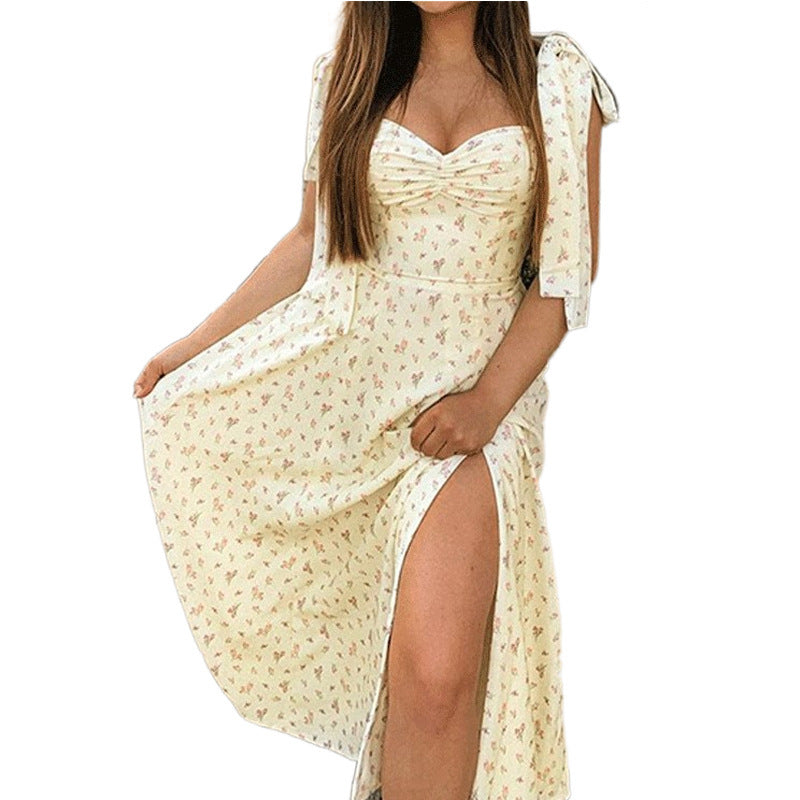 New Sexy Sling Sleeveless Split Dress