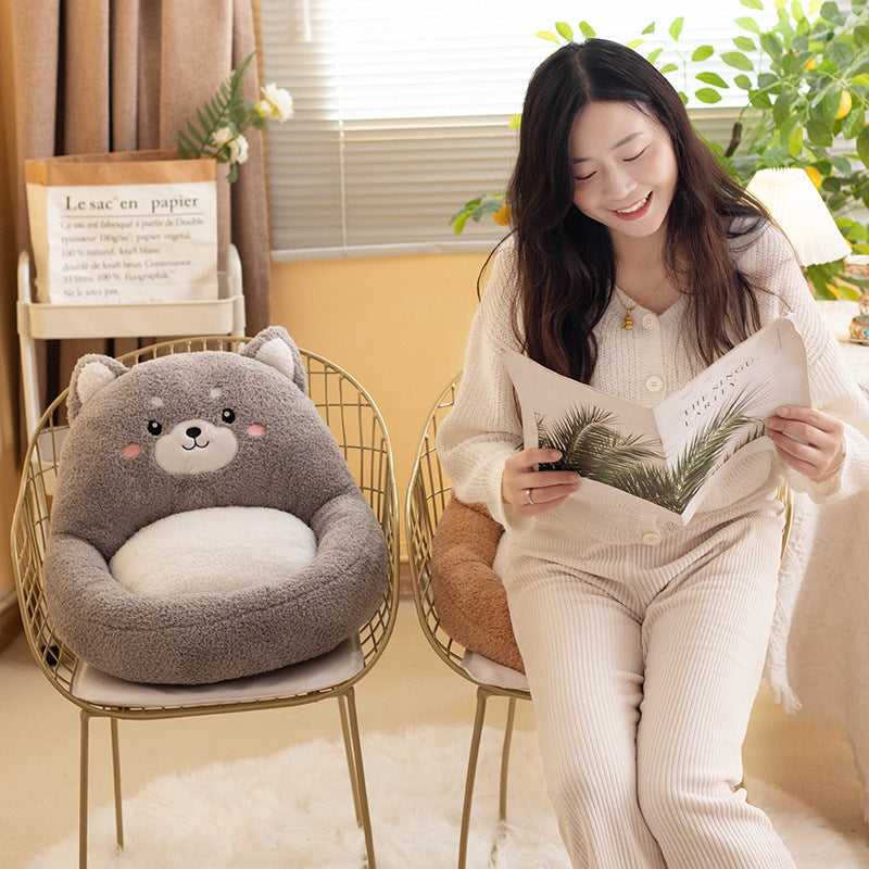 Animal Sofa Cushion Backrest Plush Seat Cushion