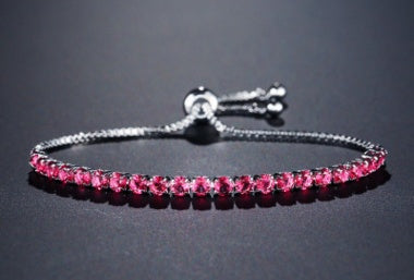 Accessories, draw bracelet, sleek minimalist inlaid zircon bracelet