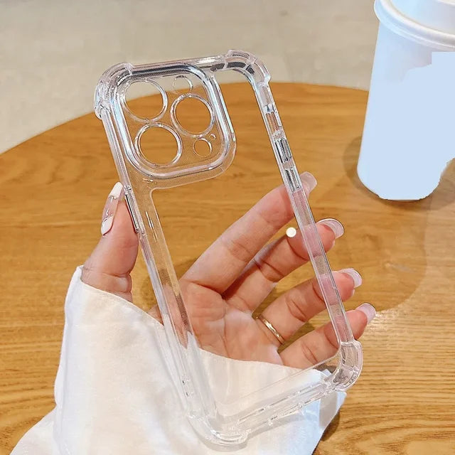Case for iPhone 11 12 13 14 15 Pro Max Plus X XS XR Transparent Acrylic