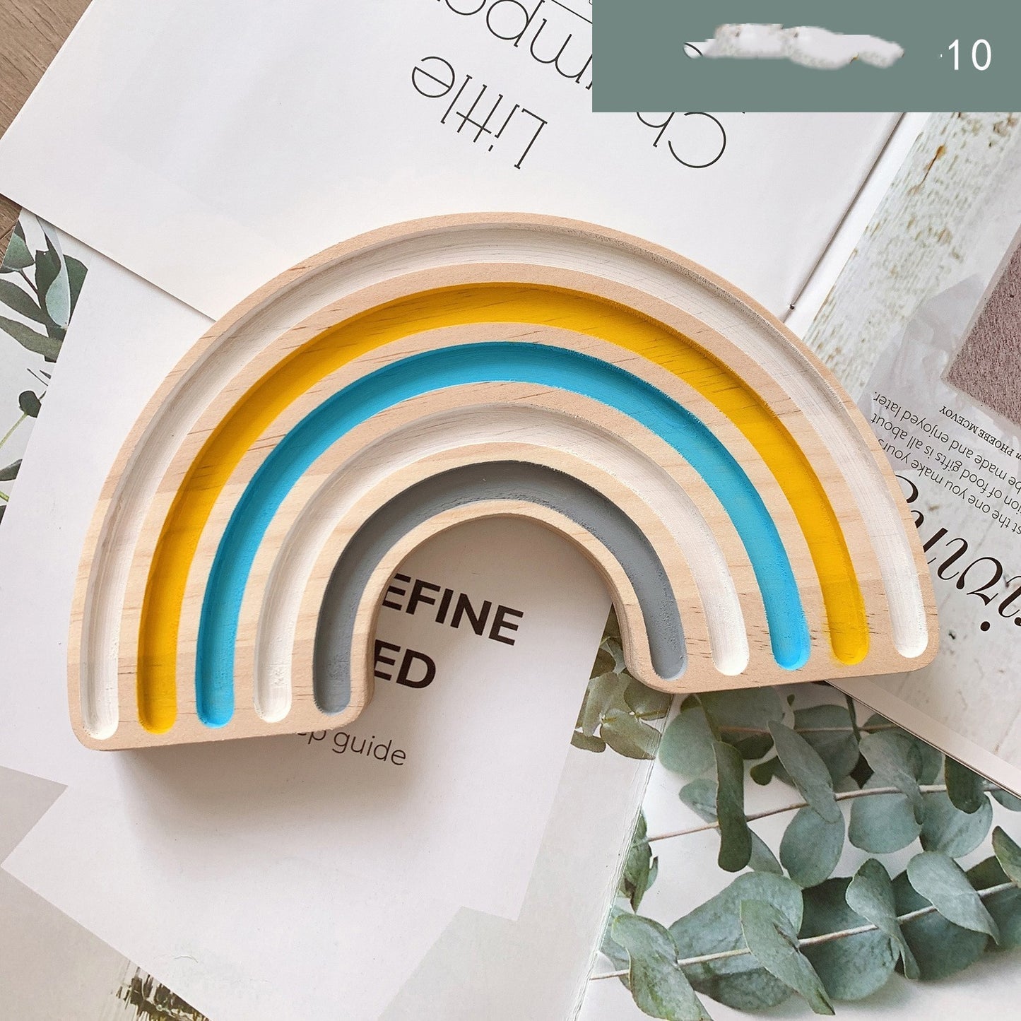 Home Home Decor Rainbow Building Blocks Crafts Children's Room Decoration