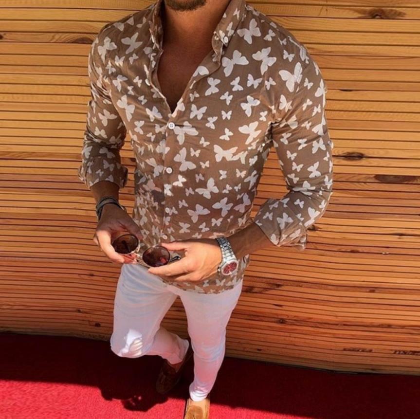 Butterfly print shirt