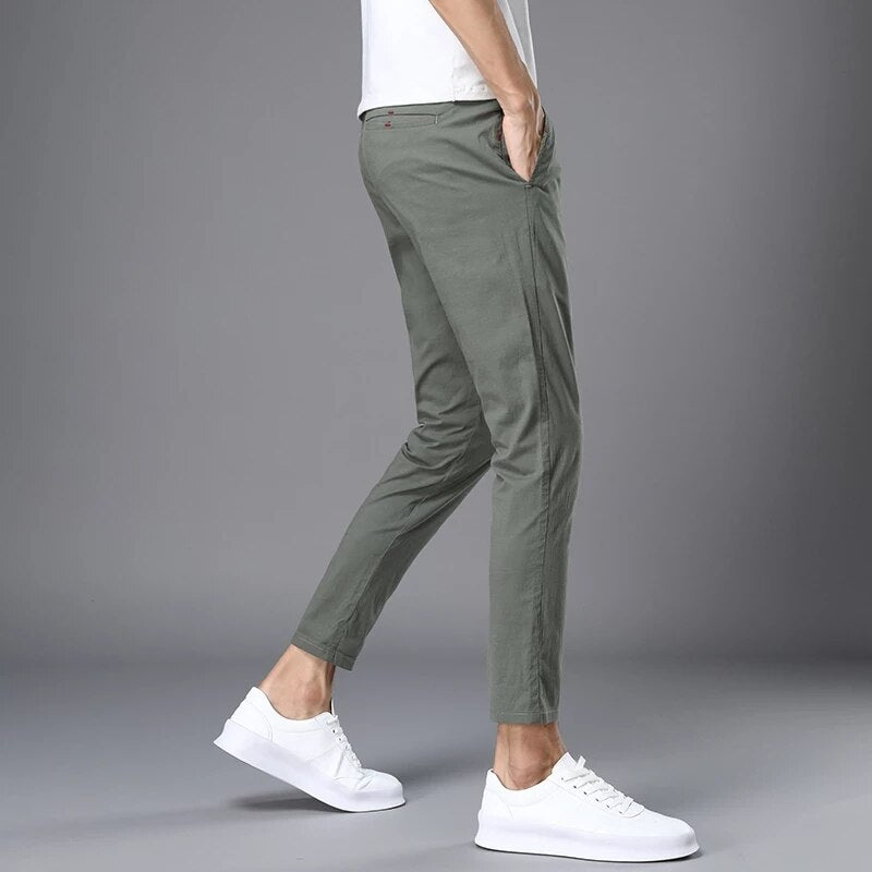 Men's Slim Fit  Cotton Pants men