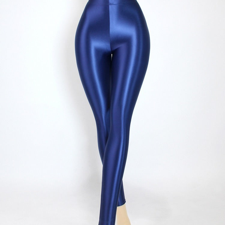 High Waist Women's Outer Wear High Elastic Cropped Leggings Yoga Exercise