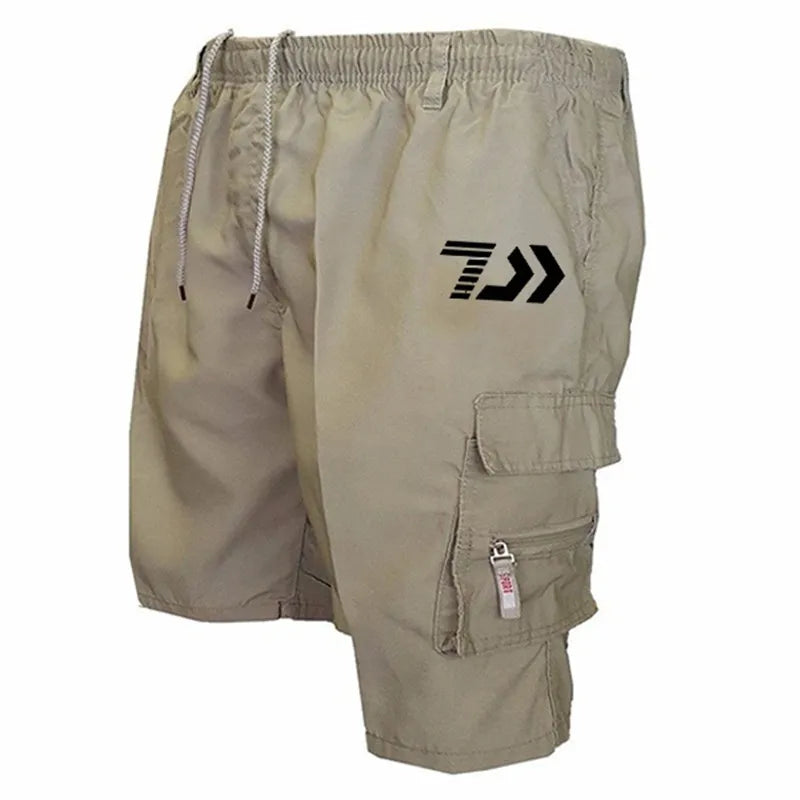 Summer Shorts Casual Beach Shorts Loose Cargo Shorts and Hiking Shorts Overalls Men's Bottoms Drawstring Trousers