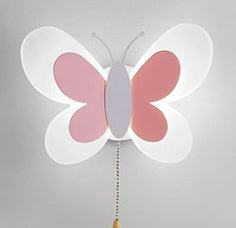 Creative butterfly wall lamp boy girl room lamp