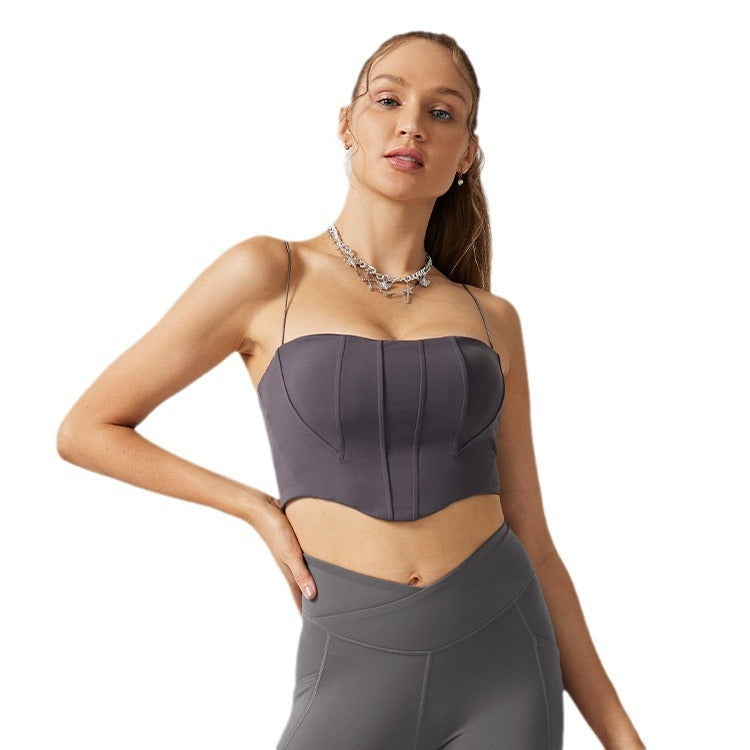 Sports Sleeveless With Braces And Breast Pad Yoga Underwear