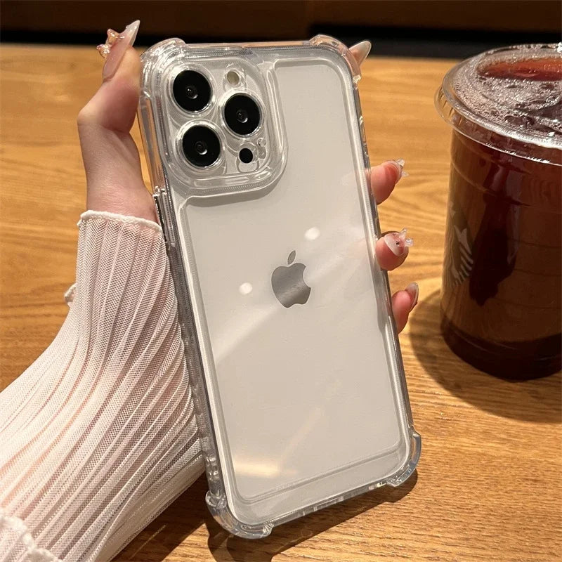 Case for iPhone 11 12 13 14 15 Pro Max Plus X XS XR Transparent Acrylic