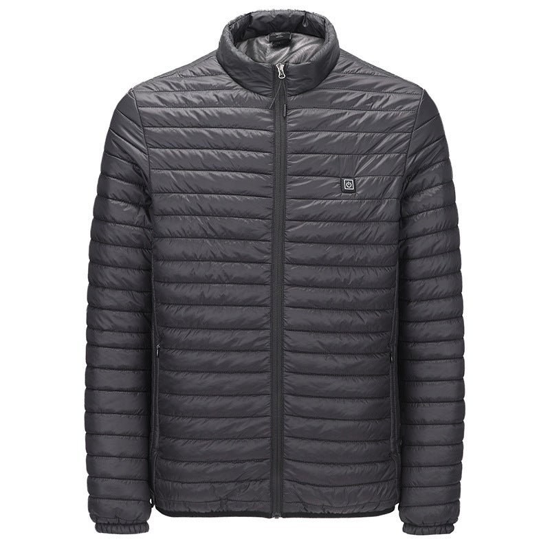 Intelligent heating cotton jacket USB charging unisex