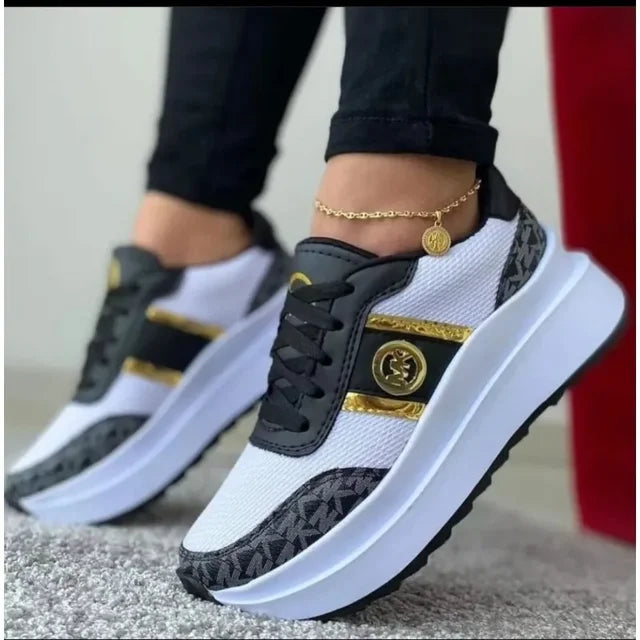 Women's  Sneakers  Lace-Up Flats