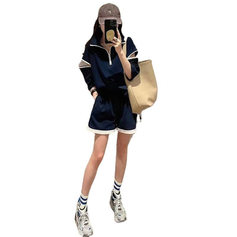 Fashion Casual Exercise Suit Design Sense Two-piece Set