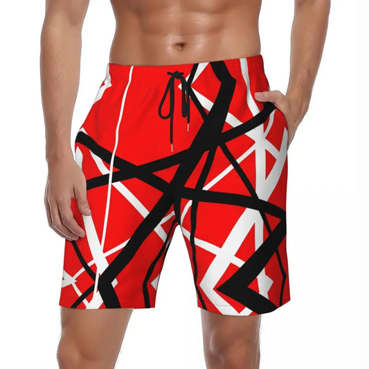 Van Halen Fashion Board Shorts Summer Cool Sports Board Short Pants Man Breathable Fashion Design Oversize Swimming Trunks