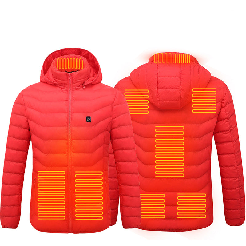 Intelligent Heating Clothes Winter 8 Areas Jacket Men