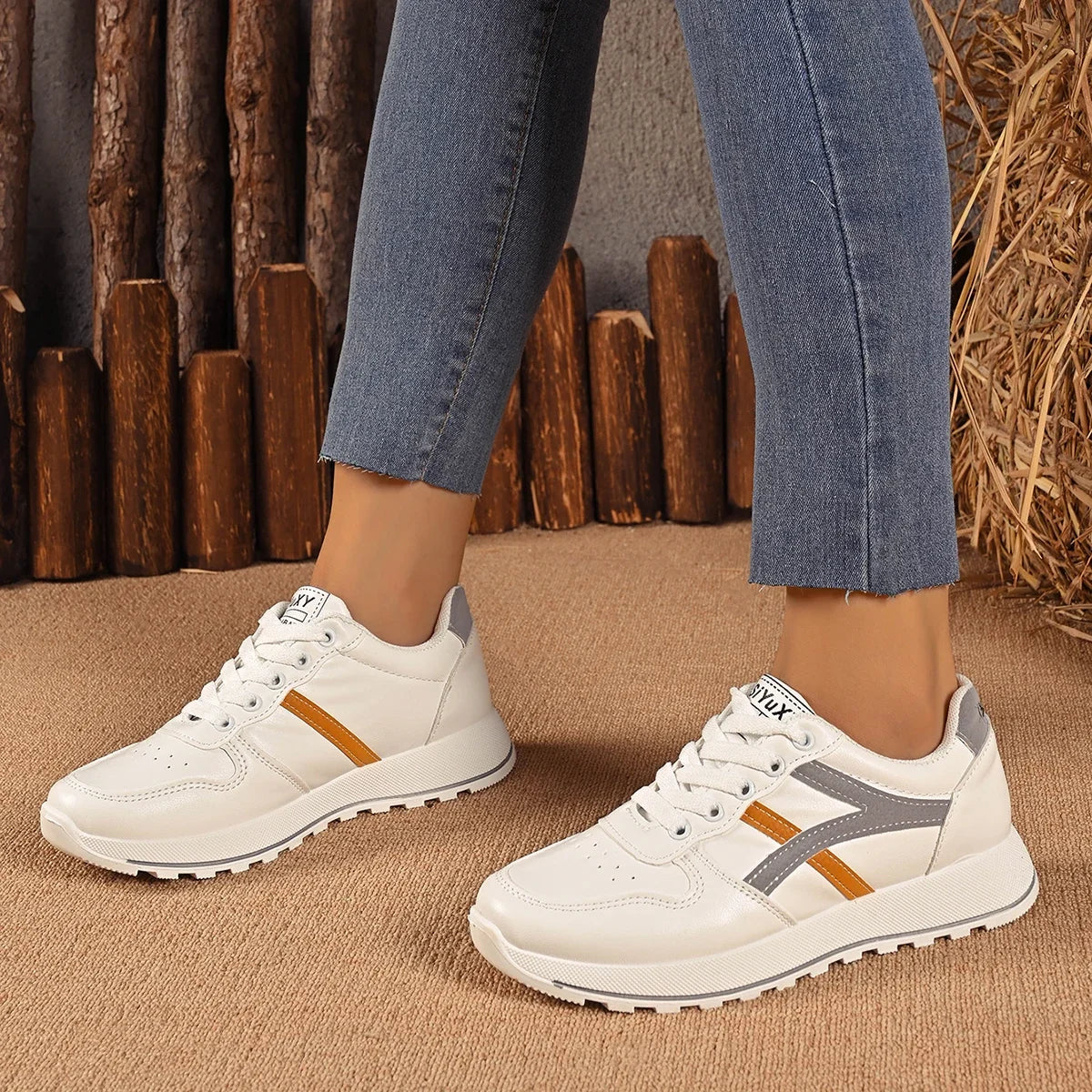 Women Sneakers Summer New Walking Casual Shoes for Women Lace Up High Quality Flat Sneakers Women Fashion Wild Casual Loafers
