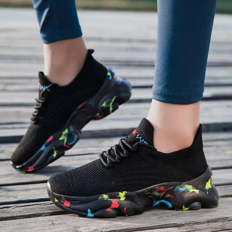 MWY Fashion Women's Sneaker Chunky Shoes Women Comfortable Socks Shoes Couple Casual Shoes Zapatillas De Mujer Size 35-47