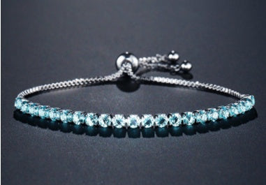Accessories, draw bracelet, sleek minimalist inlaid zircon bracelet