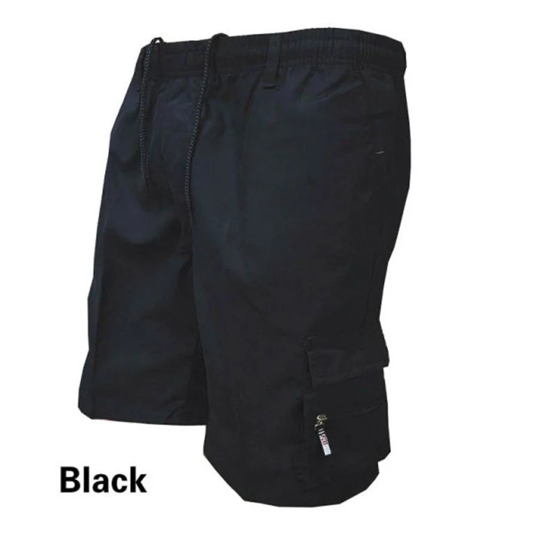 Summer Shorts Casual Beach Shorts Loose Cargo Shorts and Hiking Shorts Overalls Men's Bottoms Drawstring Trousers