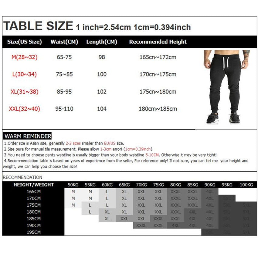 Joggers Workout Trousers Men Casual