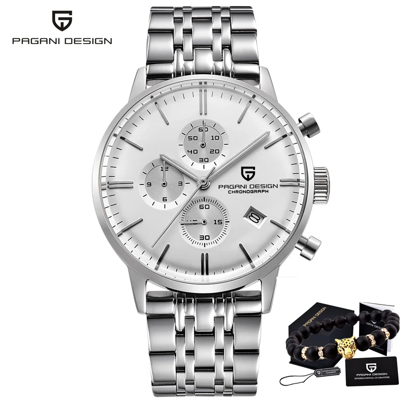 2024 New PAGANI DESIGN Brand Luxury Watches For Men Automatic Date Watch Waterproof Chronograph VK67 Movement Relogio Masculino