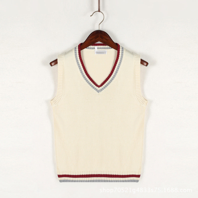 Thickened V-neck Pullover Woolen Vest Men