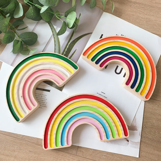 Home Home Decor Rainbow Building Blocks Crafts Children's Room Decoration